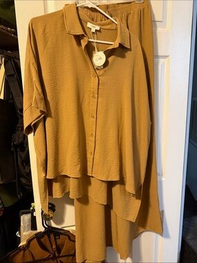 Oddi Button-Front Two-Piece Set